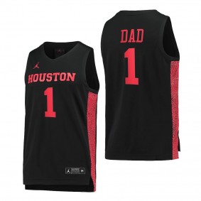 Houston Cougars Greatest Dad Black Jersey 2022 Fathers Day Gift