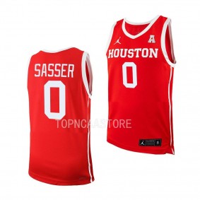 Marcus Sasser Houston Cougars Red 2022-23 NCAA Basketball Youth Jersey