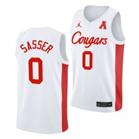 Marcus Sasser Houston Cougars #0 White College Basketball Jersey 2022-23